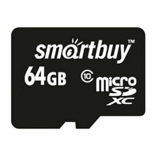Карта памяти Smartbuy microSDHC 64GB Class 10 
