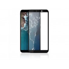 Закаленное 5D защитное стекло на Xiaomi Mi A2 Black (черное)